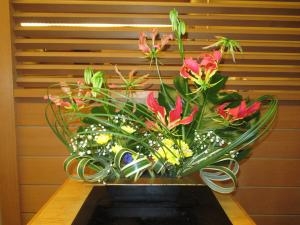ある食堂のお花を　制作しました。|「花の愛花苑」　（愛知県犬山市の花屋）のブログ